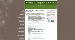 Desktop Screenshot of gidneycpa.com