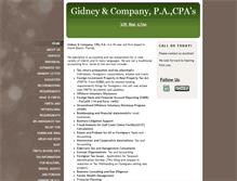 Tablet Screenshot of gidneycpa.com